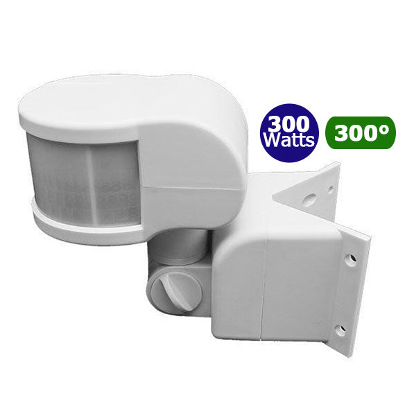 Détecteur de mouvement à LED PIR - 300 Watts - 156 x 117 mm - Angle 300° - IP44