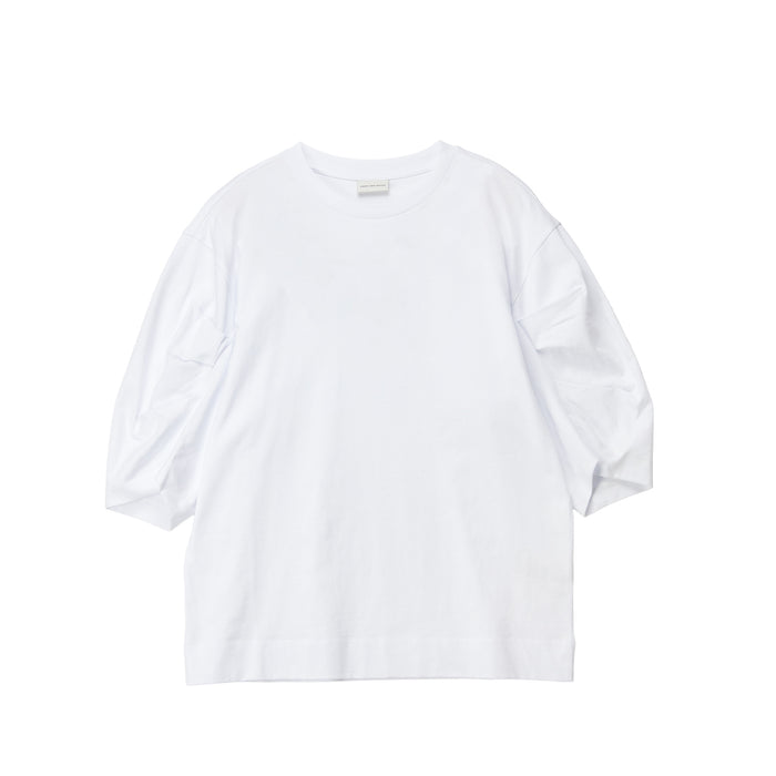 White t-shirt on a white background