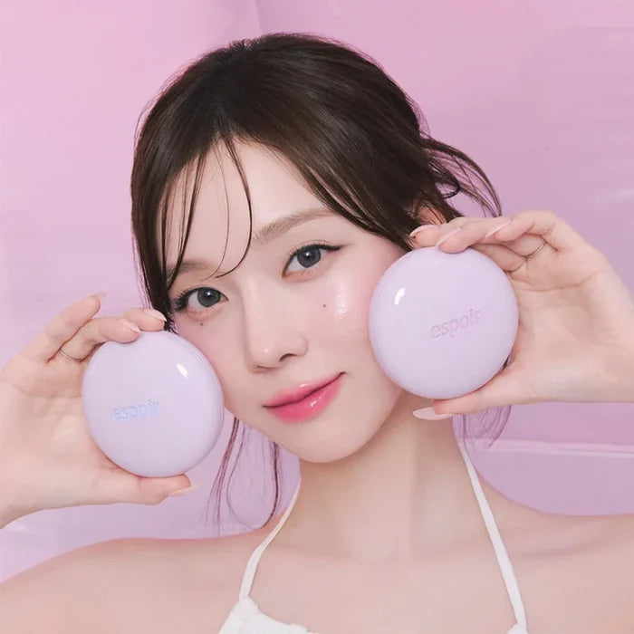 Espoir Dewlike Jello Tone Up Cushion Set #Snow Blue | GlamTouch UK