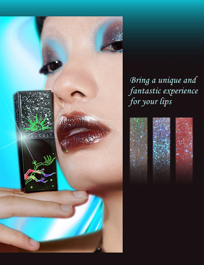 Girlcult Chameleon Mirror Lip Glaze J76 Blue-purple Light Change Illusion T4549