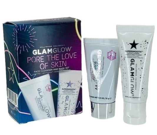 GLAMGLOW pore the love skin face cleanser and mask set بكج العناية بالمسام للبشرة من كلام كلو