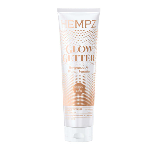 Hempz Glow Getter Daily Gradual Tanning Moisturizer With Shimmer, Medium-Dark