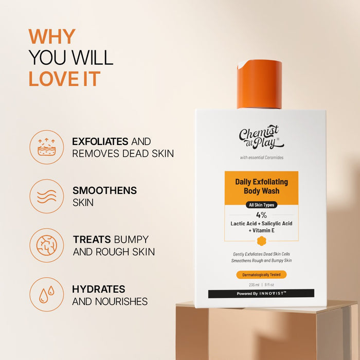 Head-to-Toe Exfoliating Duo | Anti-Dandruff Shampoo 250 ml & Exfoliating Body Wash 236 ml