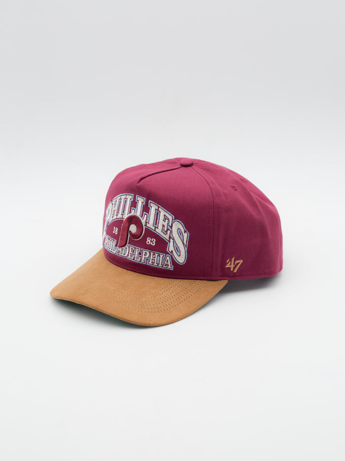 HITCH Brentwood Suede Philadelphia Phillies Snapback Burgundy