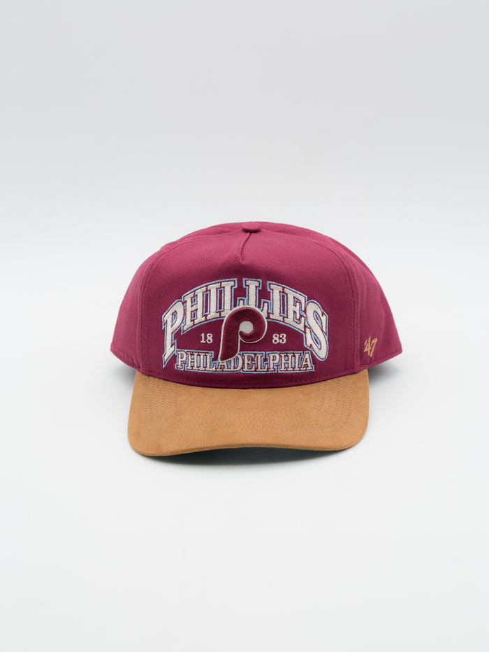 HITCH Brentwood Suede Philadelphia Phillies Snapback Burgundy