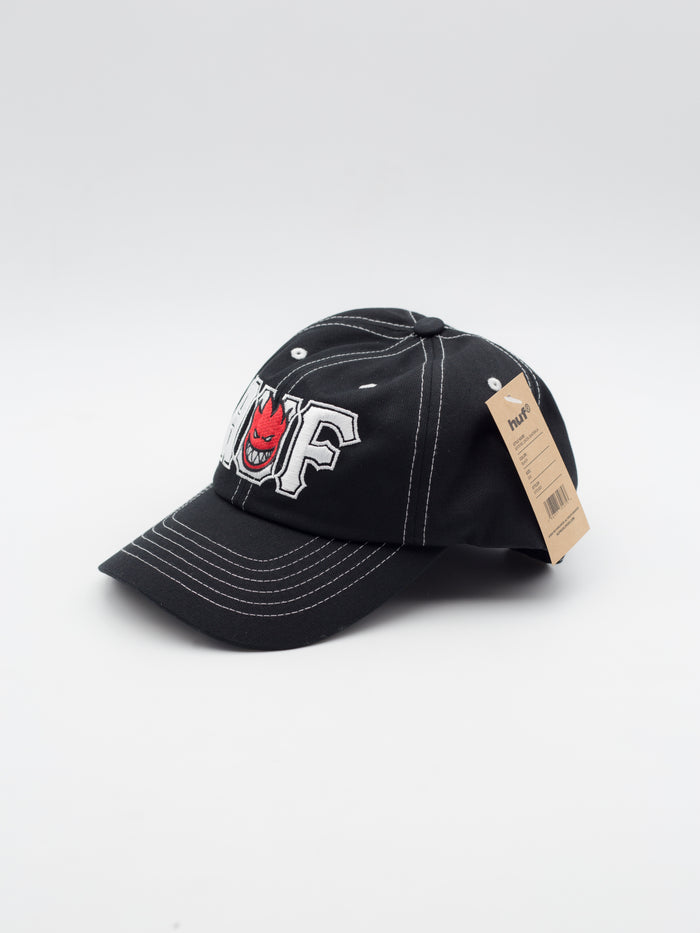 HUF x Spitfire Union Dad Hat Black