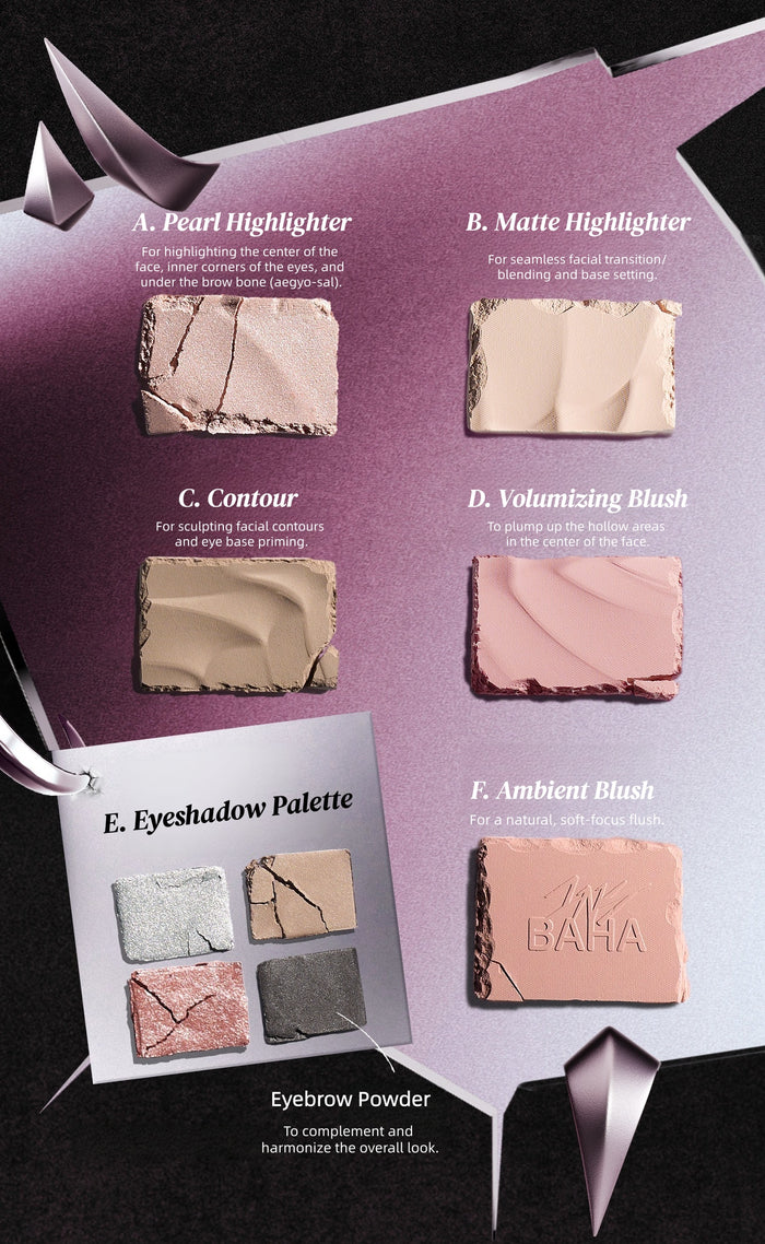 INSBAHA Rebel Collection Eyeshadow & Blusher Makeup Palette T5950