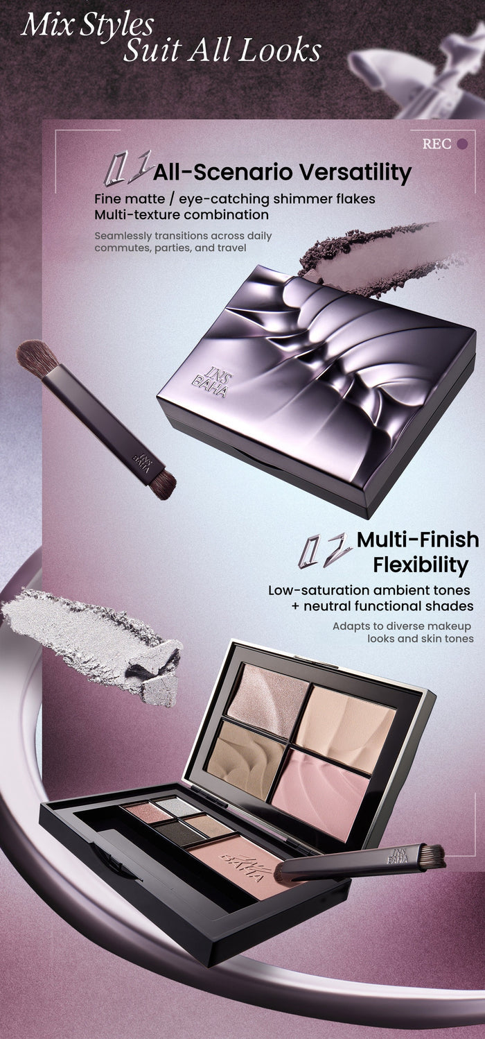 INSBAHA Rebel Collection Eyeshadow & Blusher Makeup Palette T5950