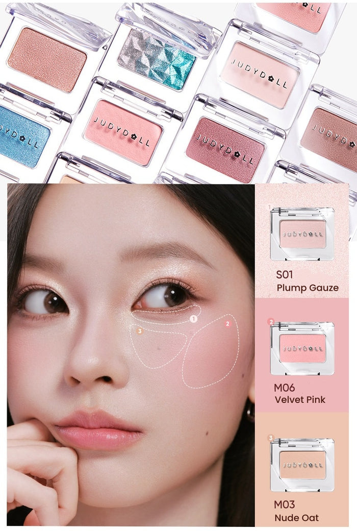 JUDYDOLL Mono Matte & Pearlescent Eyeshadow T5922
