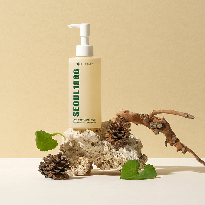 K-Secret SEOUL 1988 Cleansing Oil : Pine Cica 1% + Probiotics 200ml | GlamTouch UK