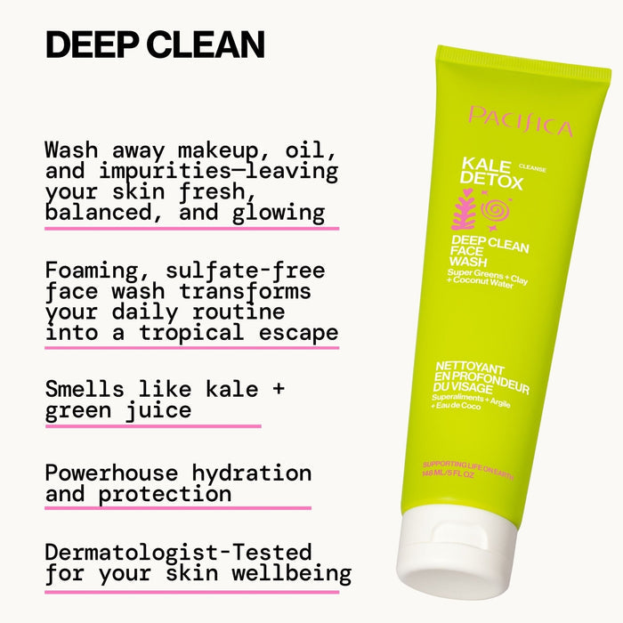 Kale Detox Deep Cleaning Face Wash - Pacifica