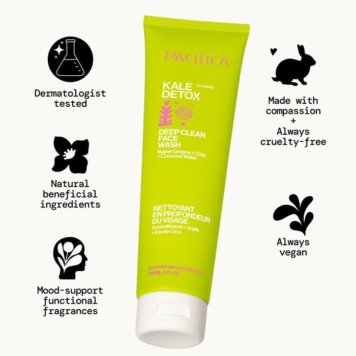 Kale Detox Deep Cleaning Face Wash - Pacifica