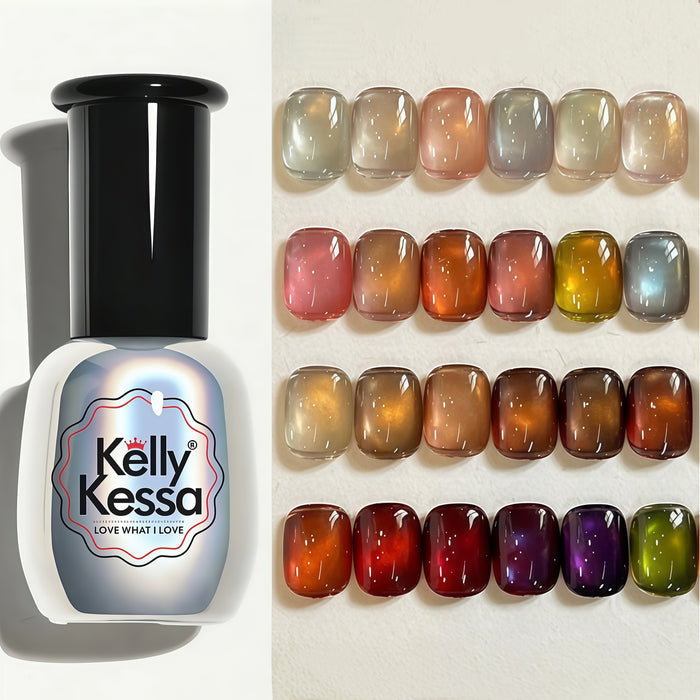 KellyKessa 15ml Glass Bead Collection Cat Eye Gel Polish T5620