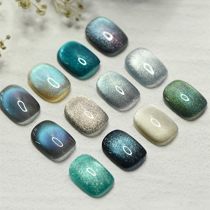 KellyKessa 15ml Green Starry Collection Cat Eye Gel Polish T4163