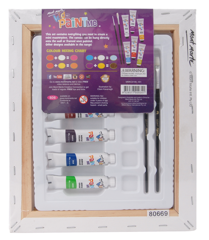 Kids Paint Me Canvas Set 10pc