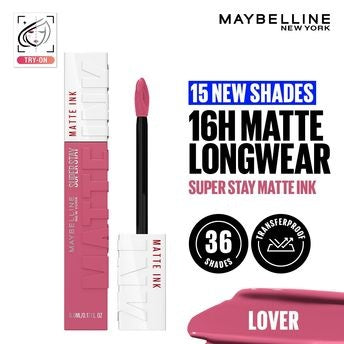 Maybelline New York Super Stay Matte Ink Liquid Lipstick, Lasts Up to 16 Hours