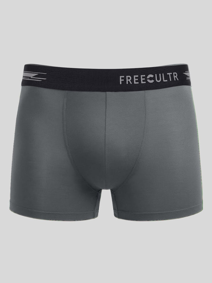 Men's Anti-Bacterial Micro Modal Trunk in Contrast Waistband (Pack of 2)