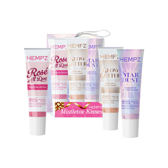 Mistletoe Kisses Moisturizing Shimmer Lip Balm Gift Set
