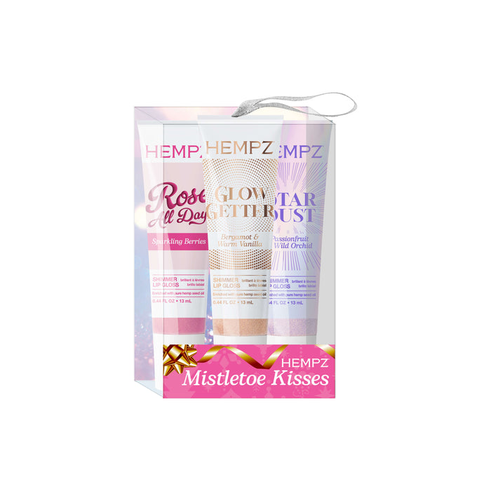 Mistletoe Kisses Moisturizing Shimmer Lip Balm Gift Set