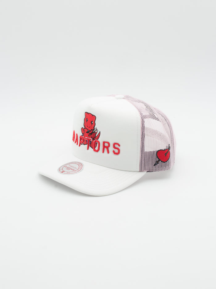 Much Love Toronto Raptors Trucker White/Pink