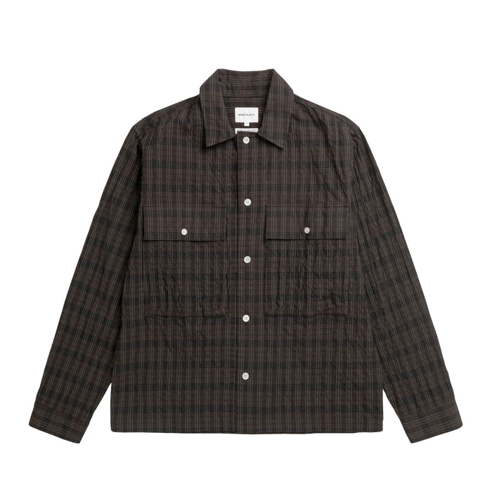 Norse Projects MOLS HUNTING CHECK SHIRT, Delicioso Brown