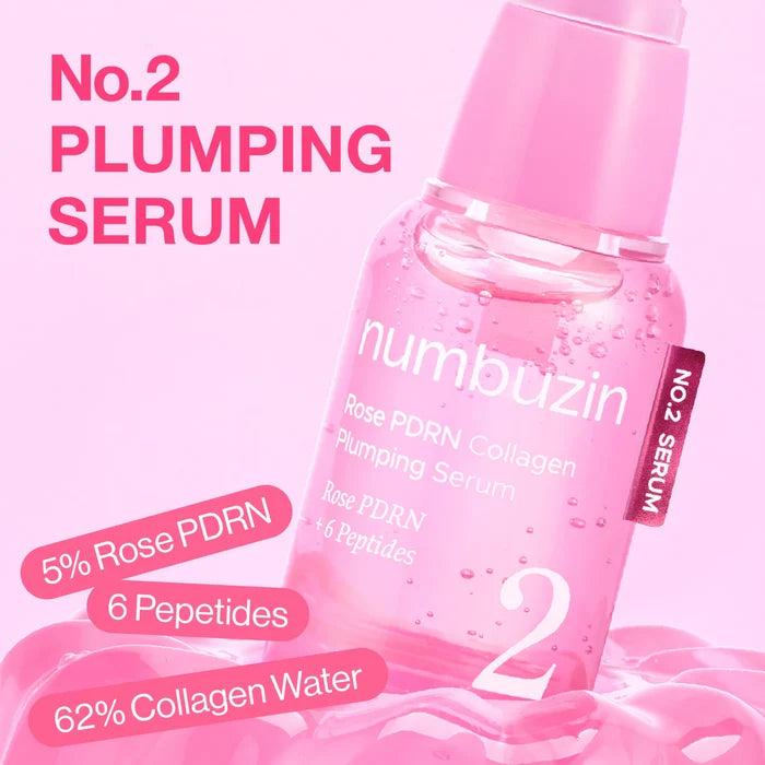 NUMBUZIN No.2 Rose PDRN Collagen Plumping Serum سيروم الكولاجين من نومبوزين