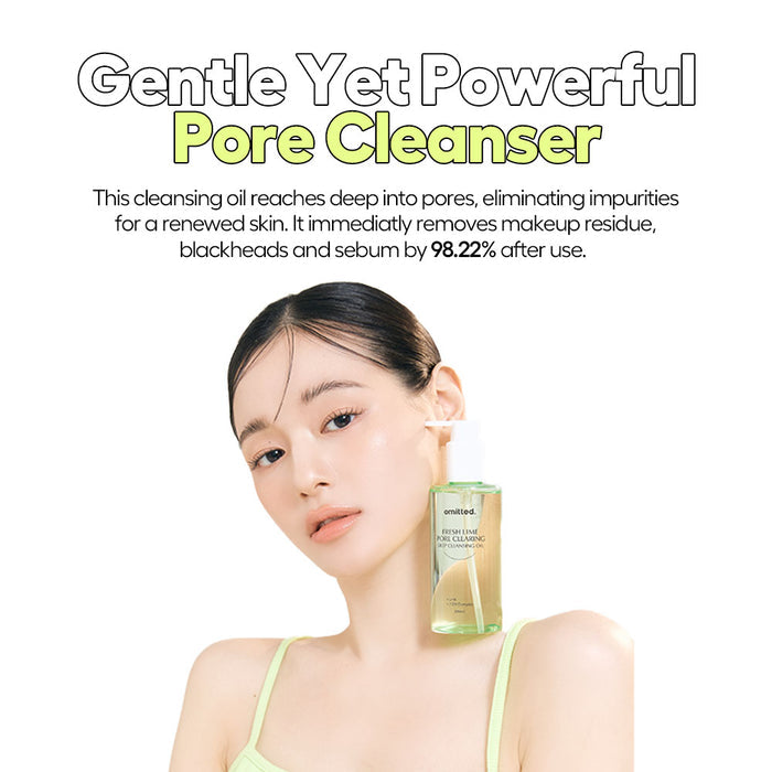 Omitted Fresh Lime Pore Clearing Deep Cleansing Oil 200ml | GlamTouch UK