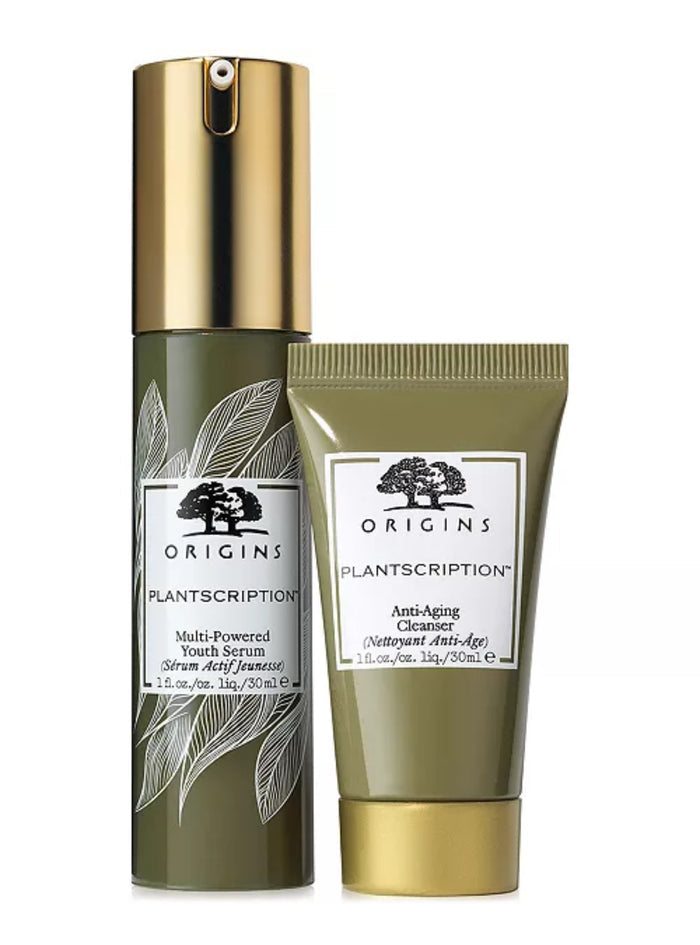 ORIGINS Youth Magicians Plantscription Cleansing & Line Smoothing Duo بكج ثنائي العناية بالبشرة من اورجنز