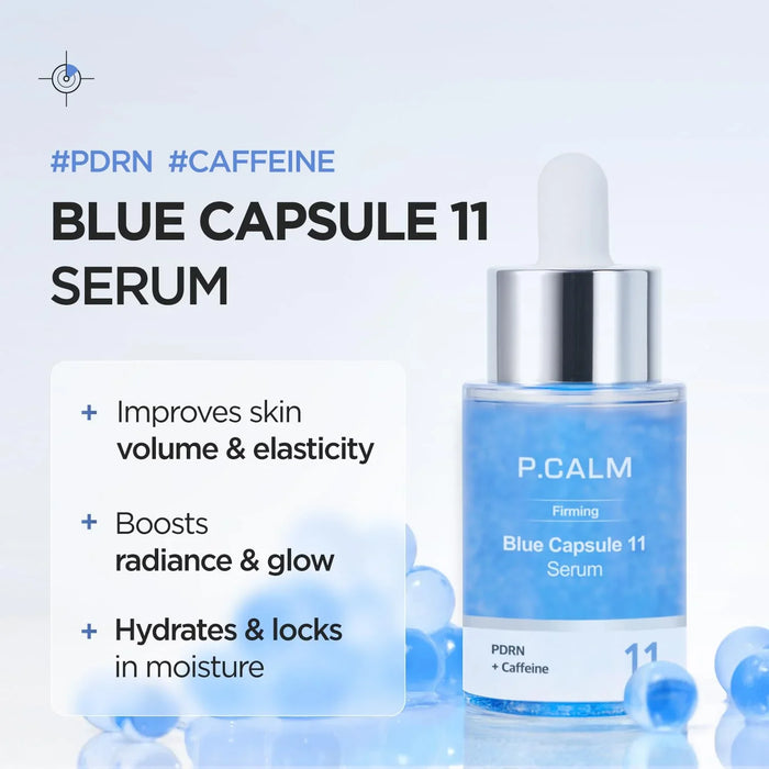 [P.CALM] PDRN Caffeine Blue Capsule 11 Serum 30ml - Ballagrio