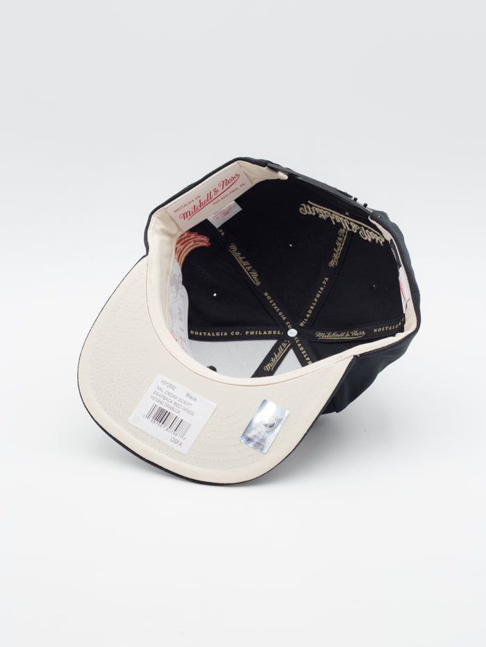 Pittsburgh Penguins Cream Script Snapback Black