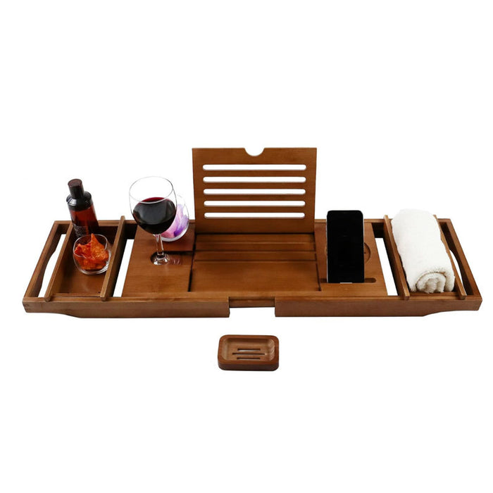 Plateau de bain autoportant en bambou Nazirah