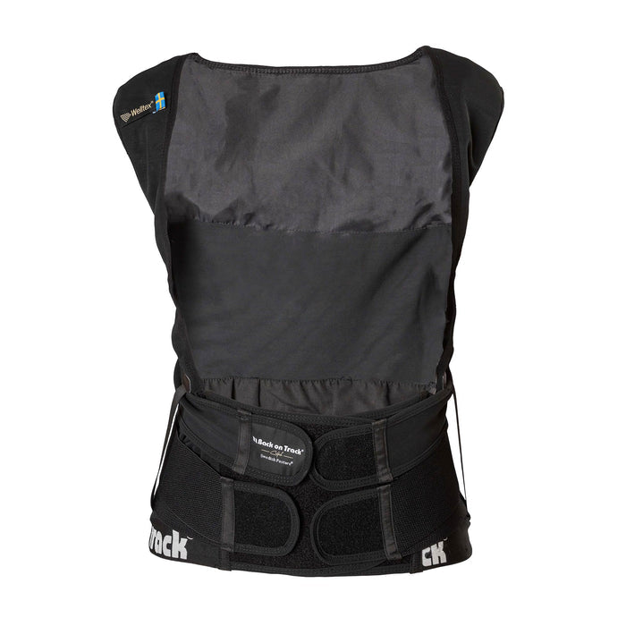 Back on Track Posture Support Vest with ergonomic design, adjustable fit, and infrared fabric for back alignment