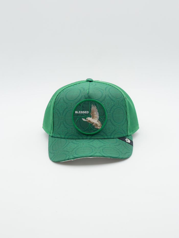 Religious Blessed Trucker Green