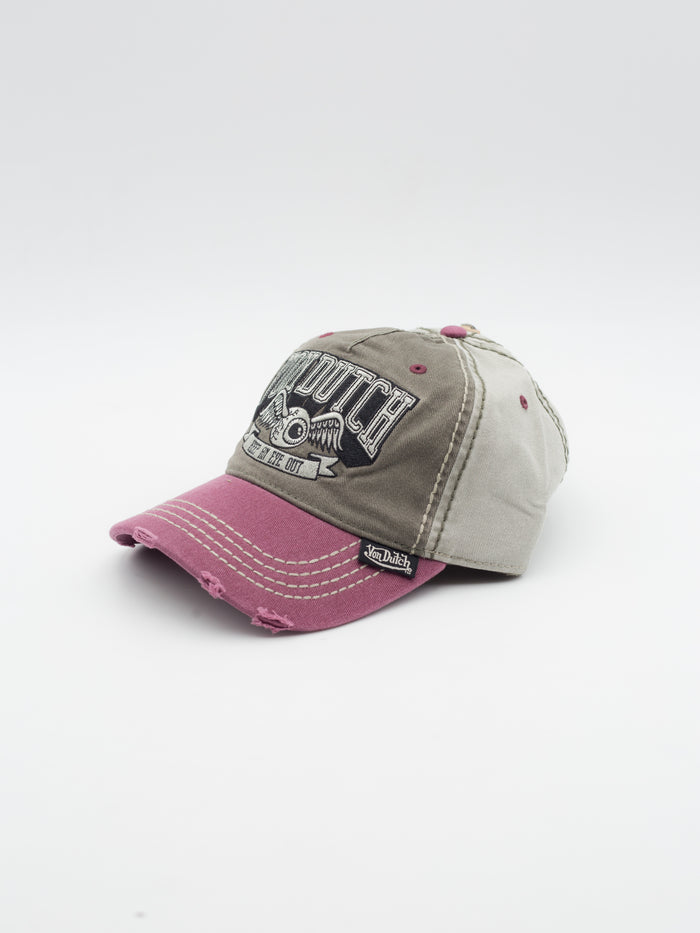 RETRO/17 Dad Hat Grey/Burgundy