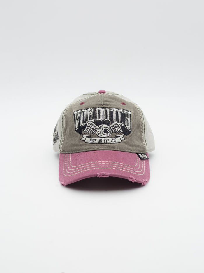 RETRO/17 Dad Hat Grey/Burgundy