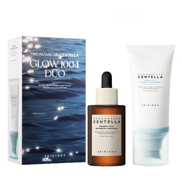 SKIN1004 Madagascar Centella Glow 1004 Duo مجموعة العناية بالبشرة