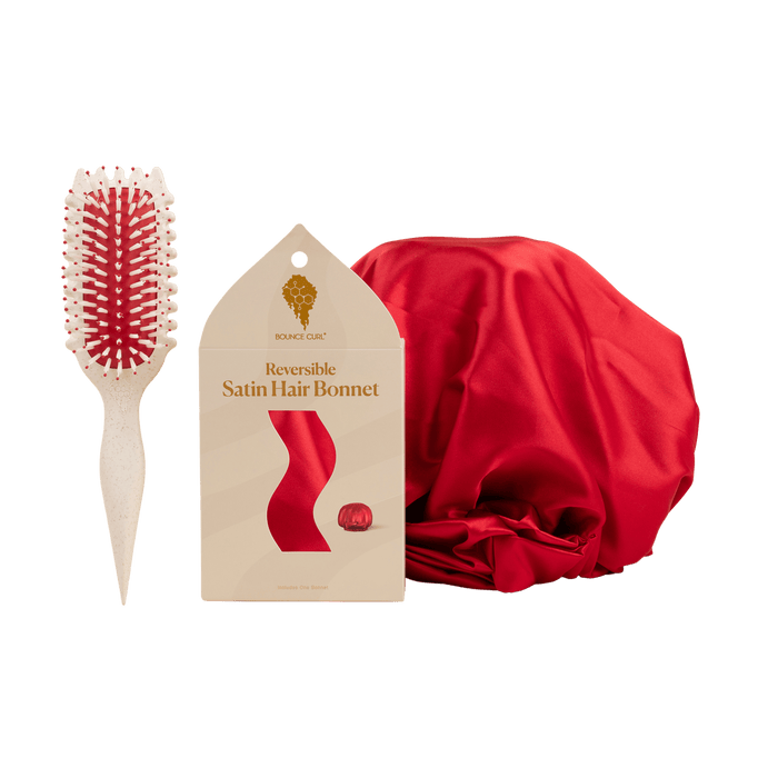 Bounce Curl Slay and Stay Bundle with the Red Volume EdgeLift Brush and Bonnet