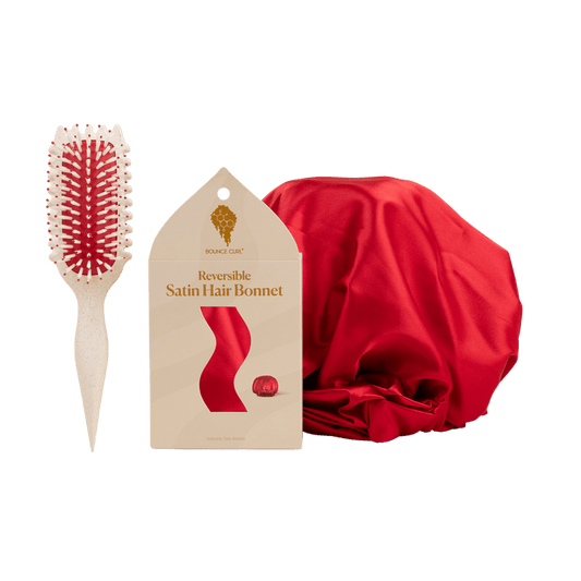 Bounce Curl Slay and Stay Bundle with the Red Volume EdgeLift Brush and Bonnet