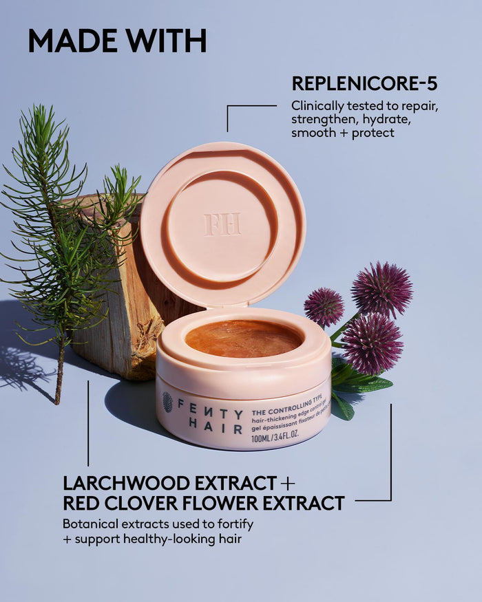 LARCHWOOD EXTRACT + RED CLOVER FLOWER EXTRACT: Botanical extracts used to fortify + support healthy-looking hair