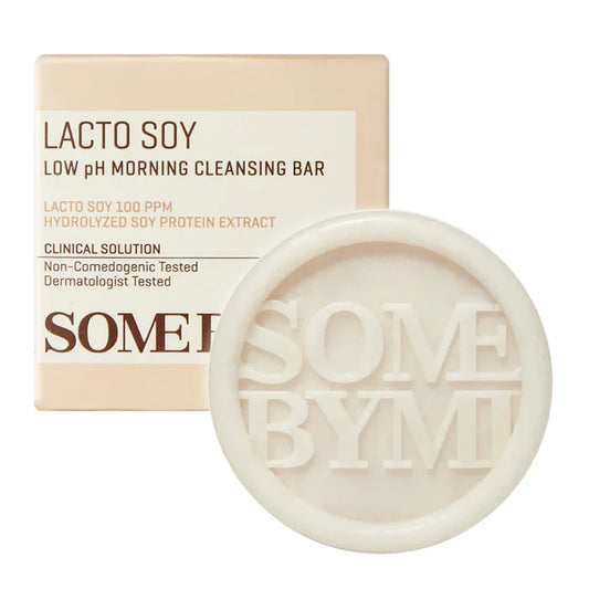 SOME BY MI Lacto soy Low Ph Morning Cleansing Bar صابونة تنظيف البشرة بالصويا من سمباي مي