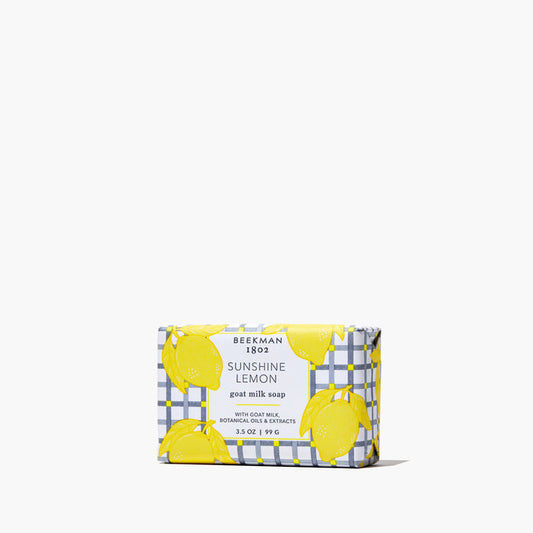 Sunshine Lemon Palm-Sized Goat Milk Soap