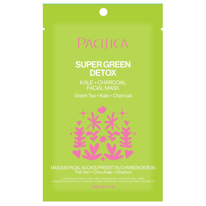 Super Green Detox Kale & Charcoal Detox Facial Mask - Pacifica