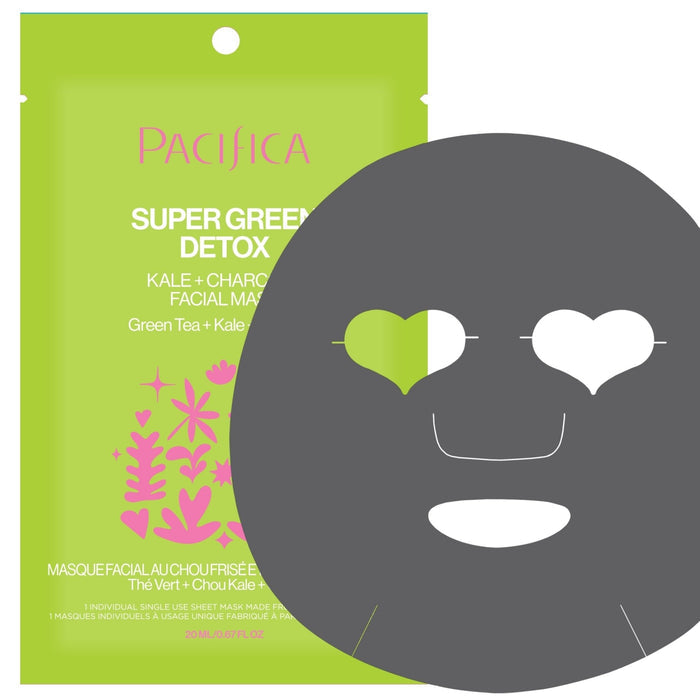 Super Green Detox Kale & Charcoal Detox Facial Mask - Pacifica