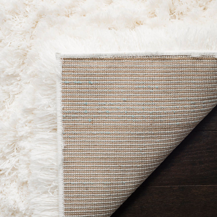 Tapis blanc Hermina White Area Rug 4x6