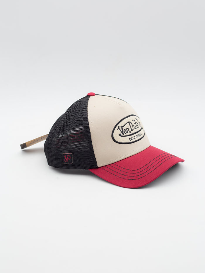TERRY/08 Trucker Beige/Red/Blue