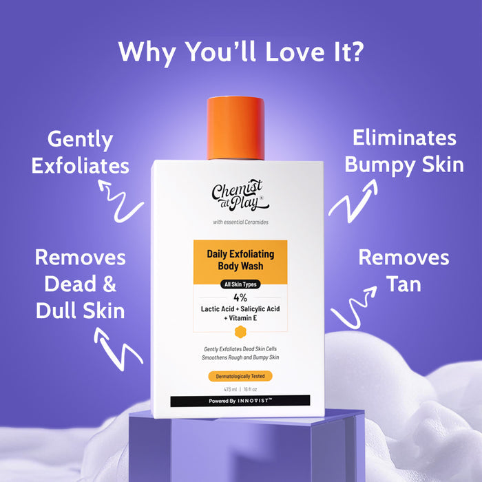 The Daily Care Duo | Exfoliating Body Wash - 236ml & Tri-Active Underarm Roll On - 40ml