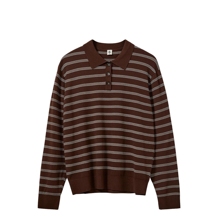 The Garment MADISON POLO, Espresso/Ecru