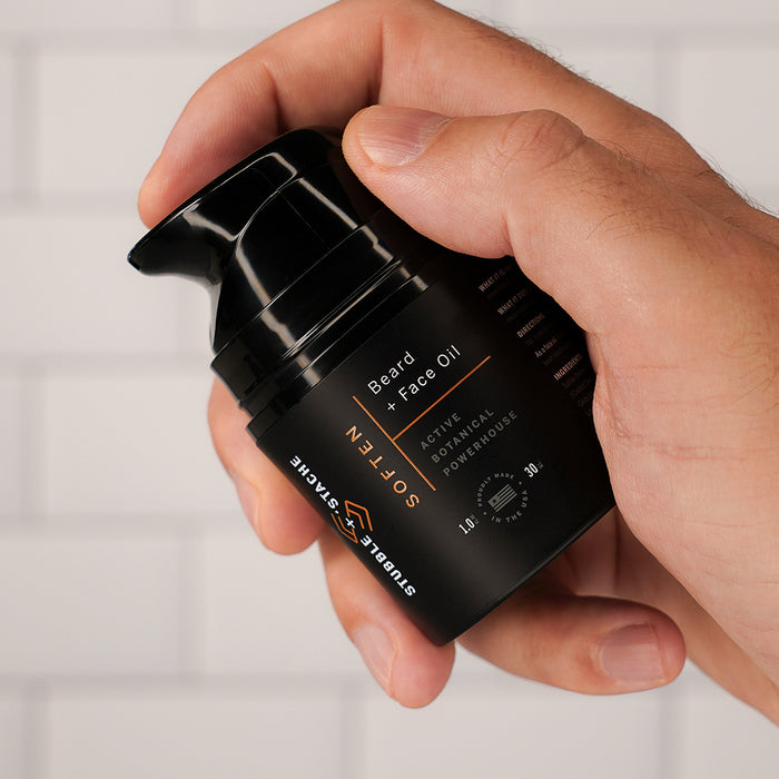 Beard Oil - stubble + 'stache
