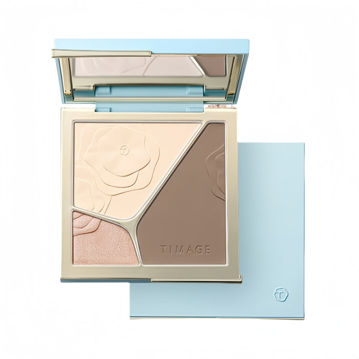 TIMAGE Matte & Pearlescent Highlighter Contour Palette (4.0) T4817