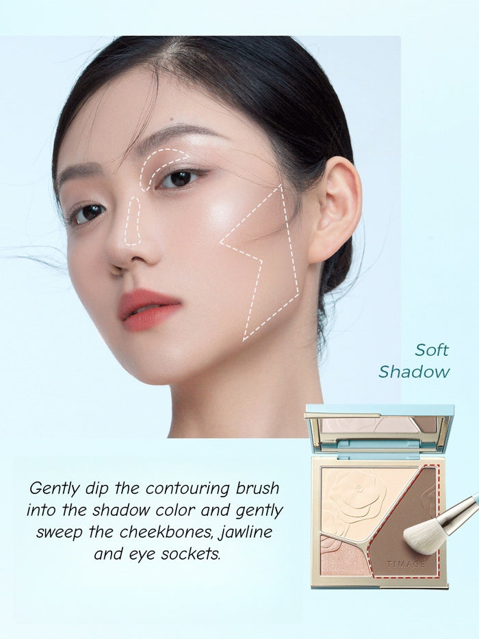 TIMAGE Matte & Pearlescent Highlighter Contour Palette (4.0) T4817